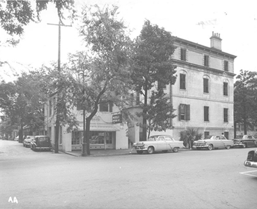 an old photo of the gift shop storefront