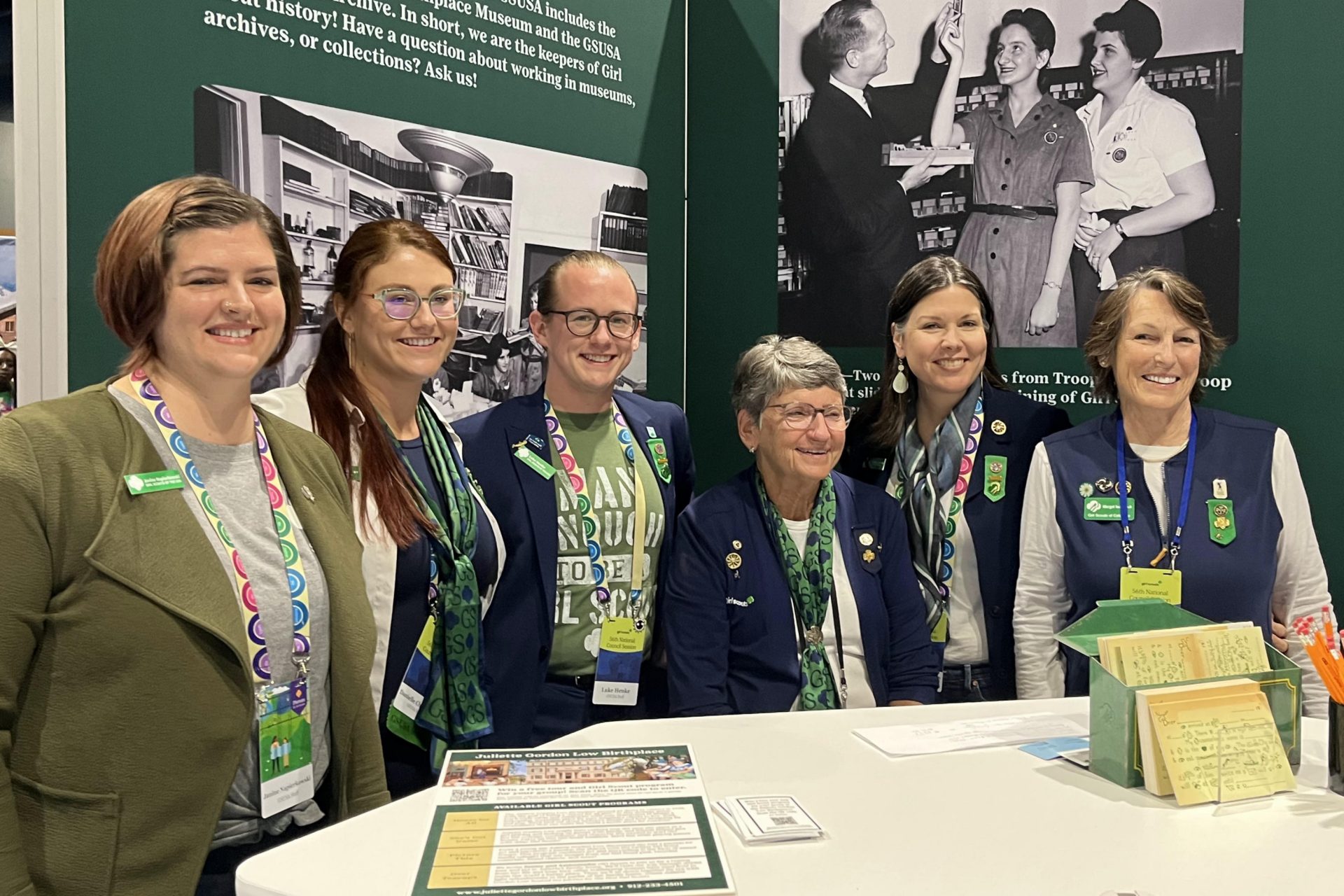Faculty at the Nation Girl Scout convention of 2023.